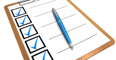 Clipboard with pencil and all the boxes ticked